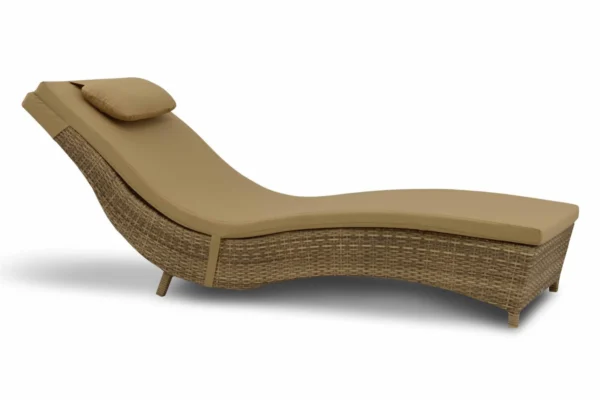 Ally Outdoor Swimming Poolside Lounger (Brown)
