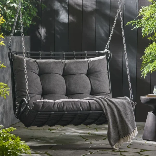 Edris Double Seater Hanging Swing Without Stand For Balcony , Garden Swing